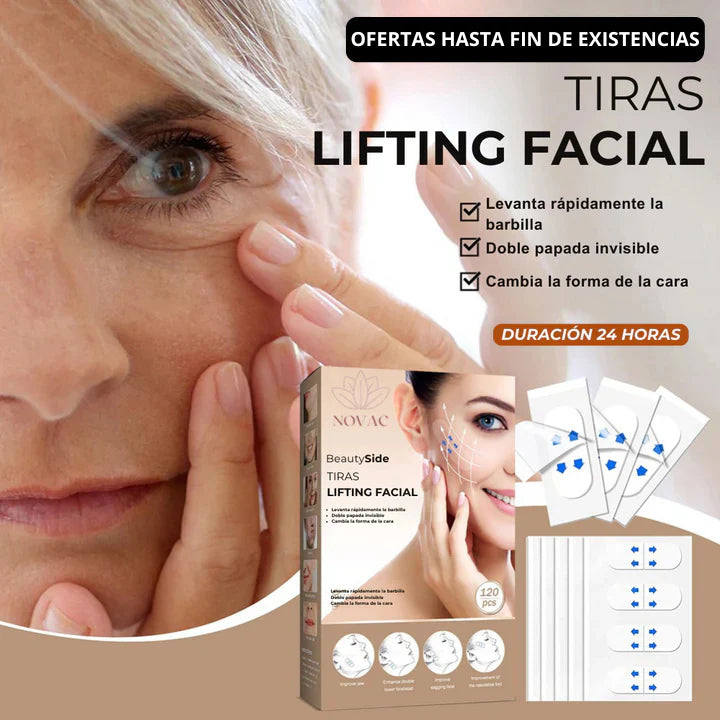 Parches de Lifting Facial Adhesivos Invisibles Liftrik InnovaGoods 40 unidades